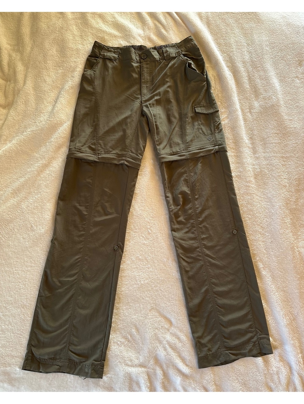 Columbia Women’s Dark Gray Convertible Hiking Pants Size 8 Regular Outdoor Tech